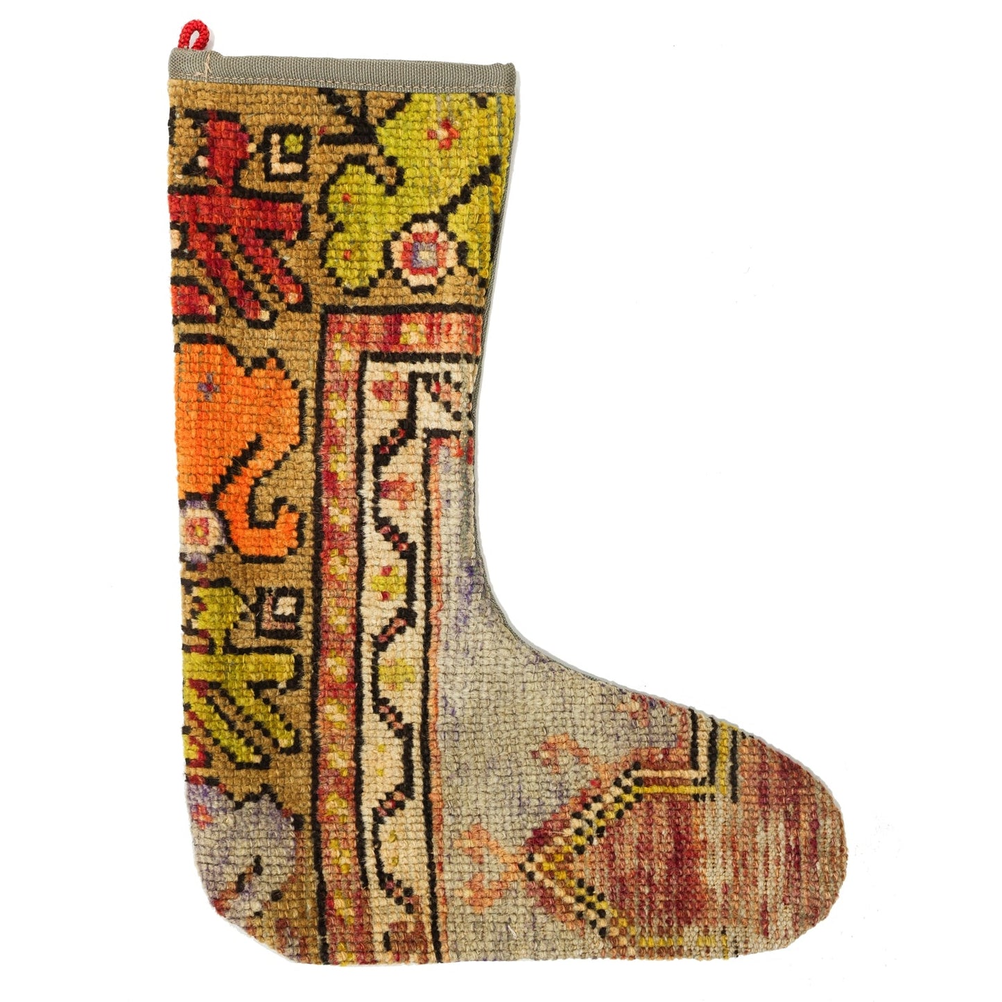 Vintage Stocking Handwoven Tribal Rug