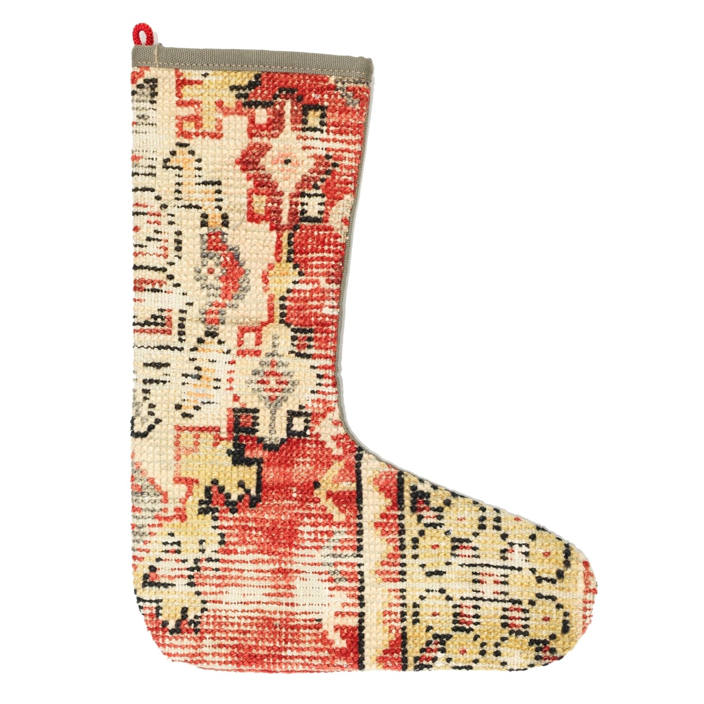 Vintage Stocking Handwoven Tribal Rug