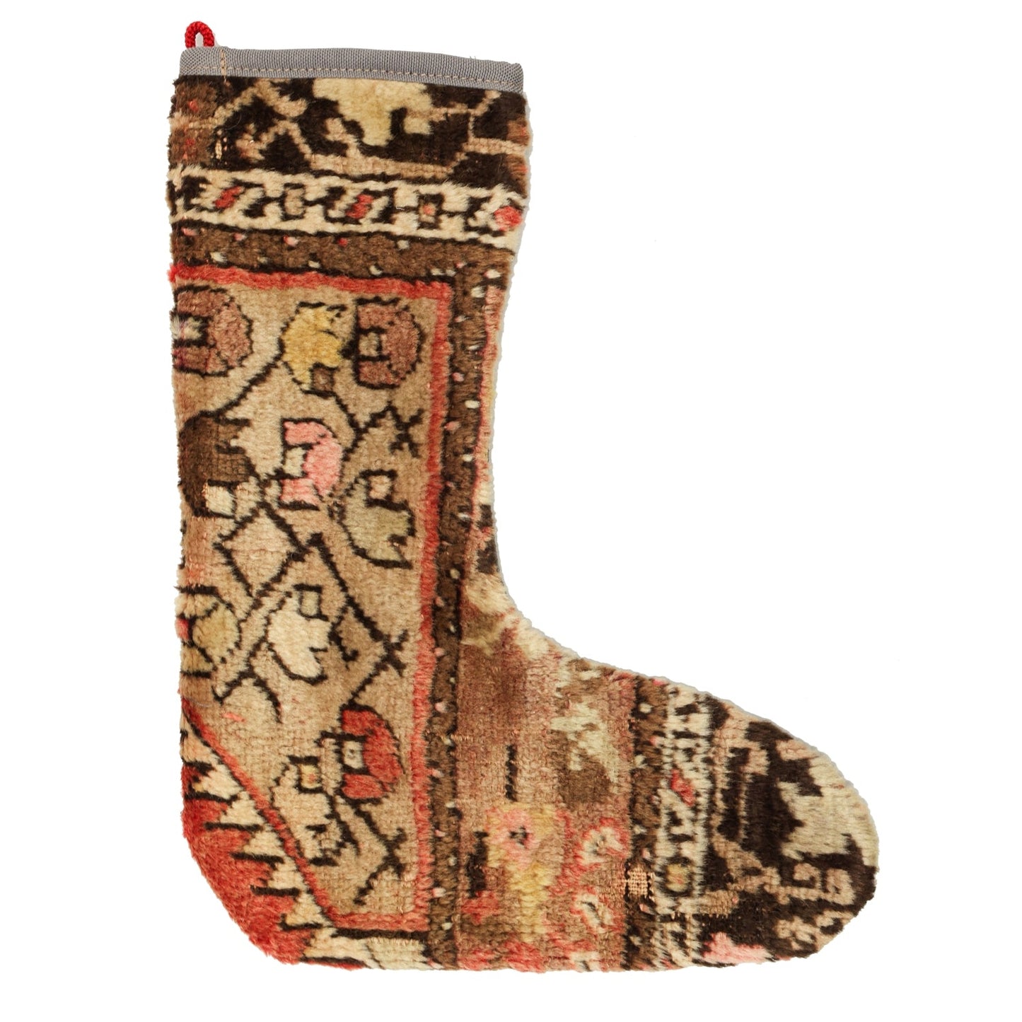 Vintage Stocking Handwoven Tribal Rug