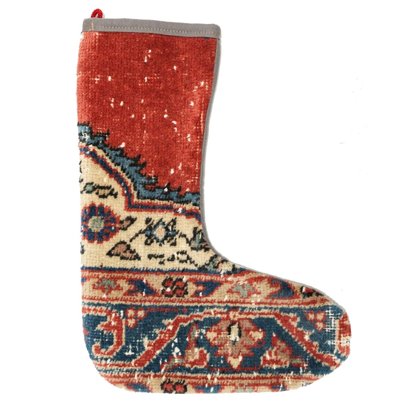Vintage Stocking Handwoven Tribal Rug