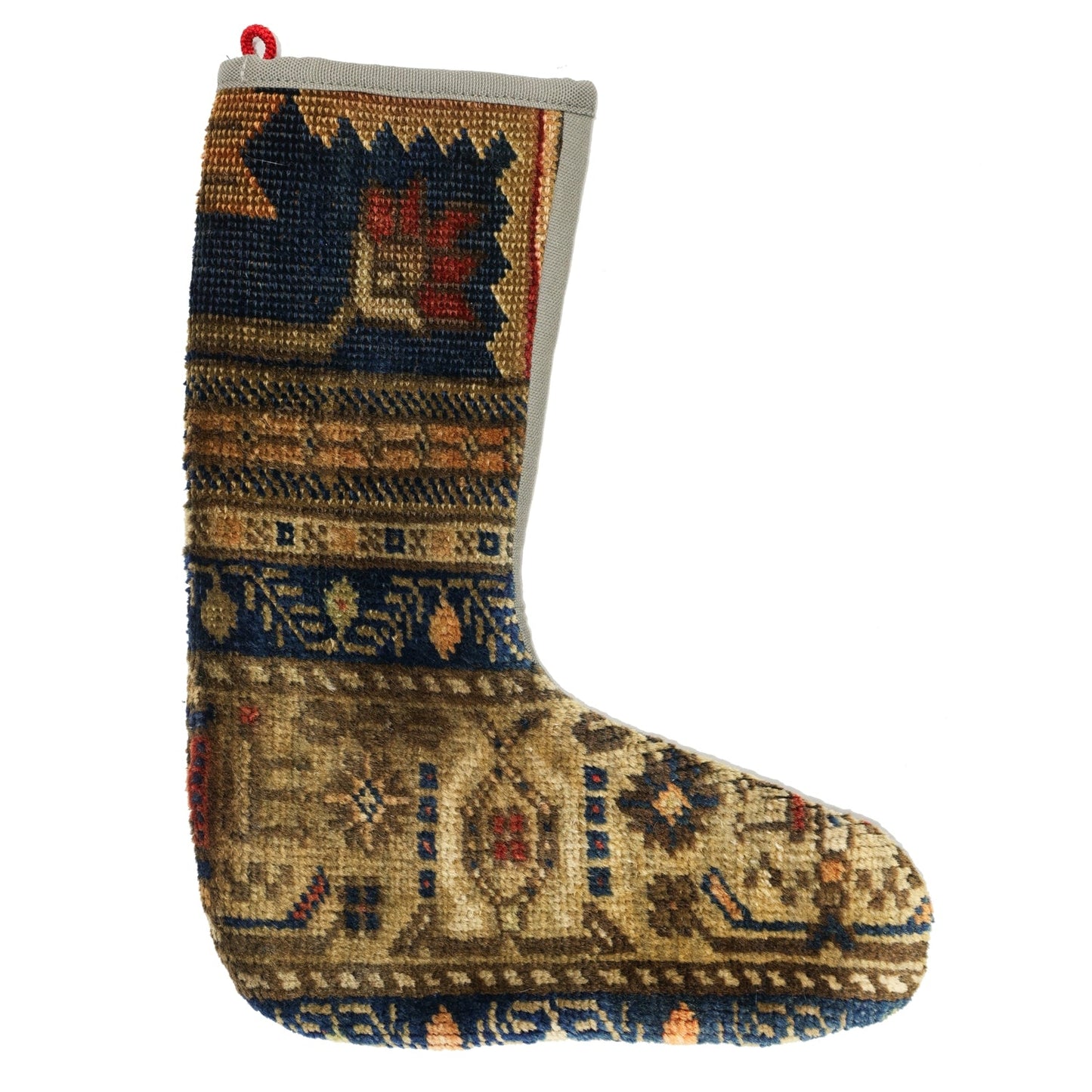 Vintage Stocking Handwoven Tribal Rug
