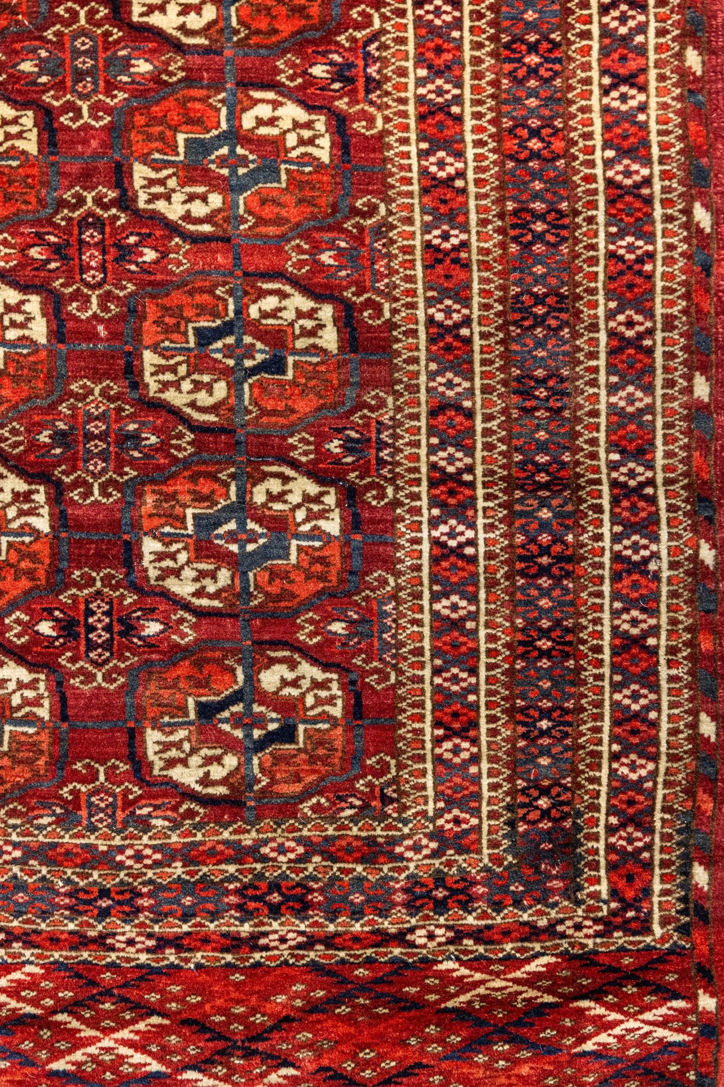 Antique Tekke Handwoven Tribal Rug, J87325