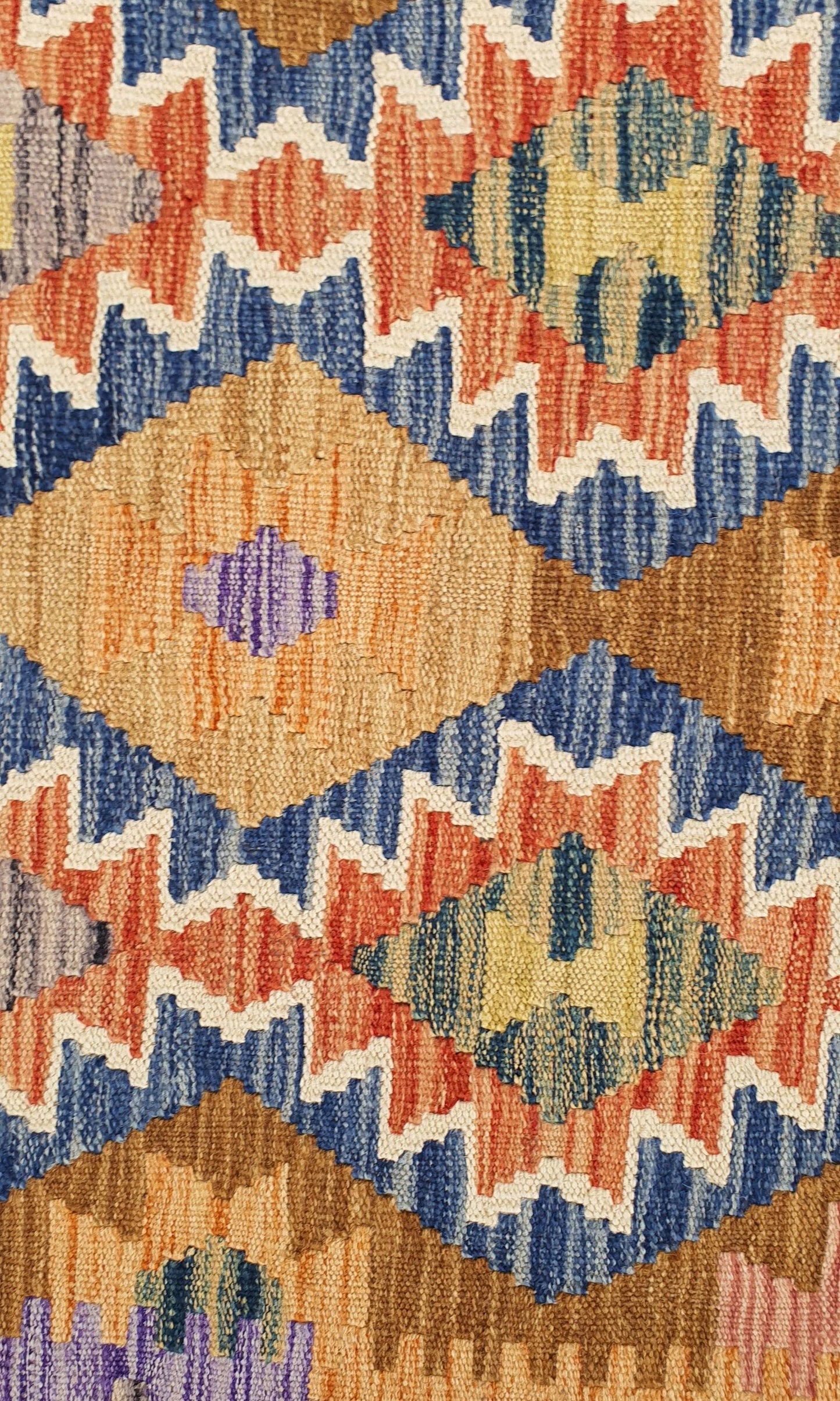 Uzbek Kilim Handwoven Tribal Rug, J80117