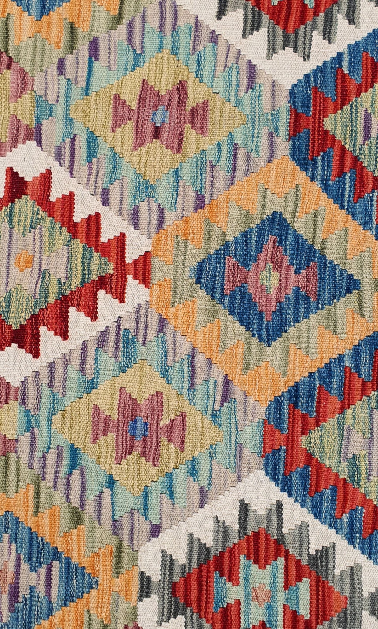 Uzbek Kilim Handwoven Tribal Rug, J80118