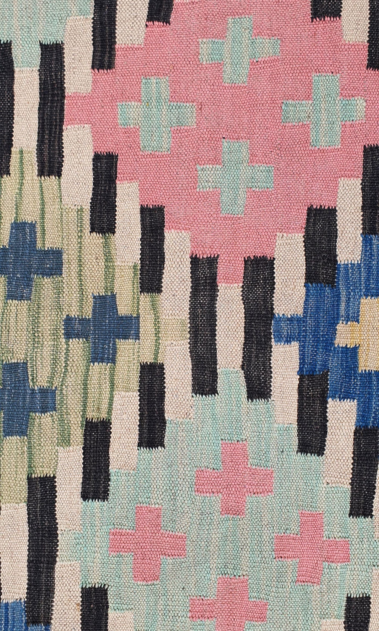 Uzbek Kilim Handwoven Tribal Rug, J80136