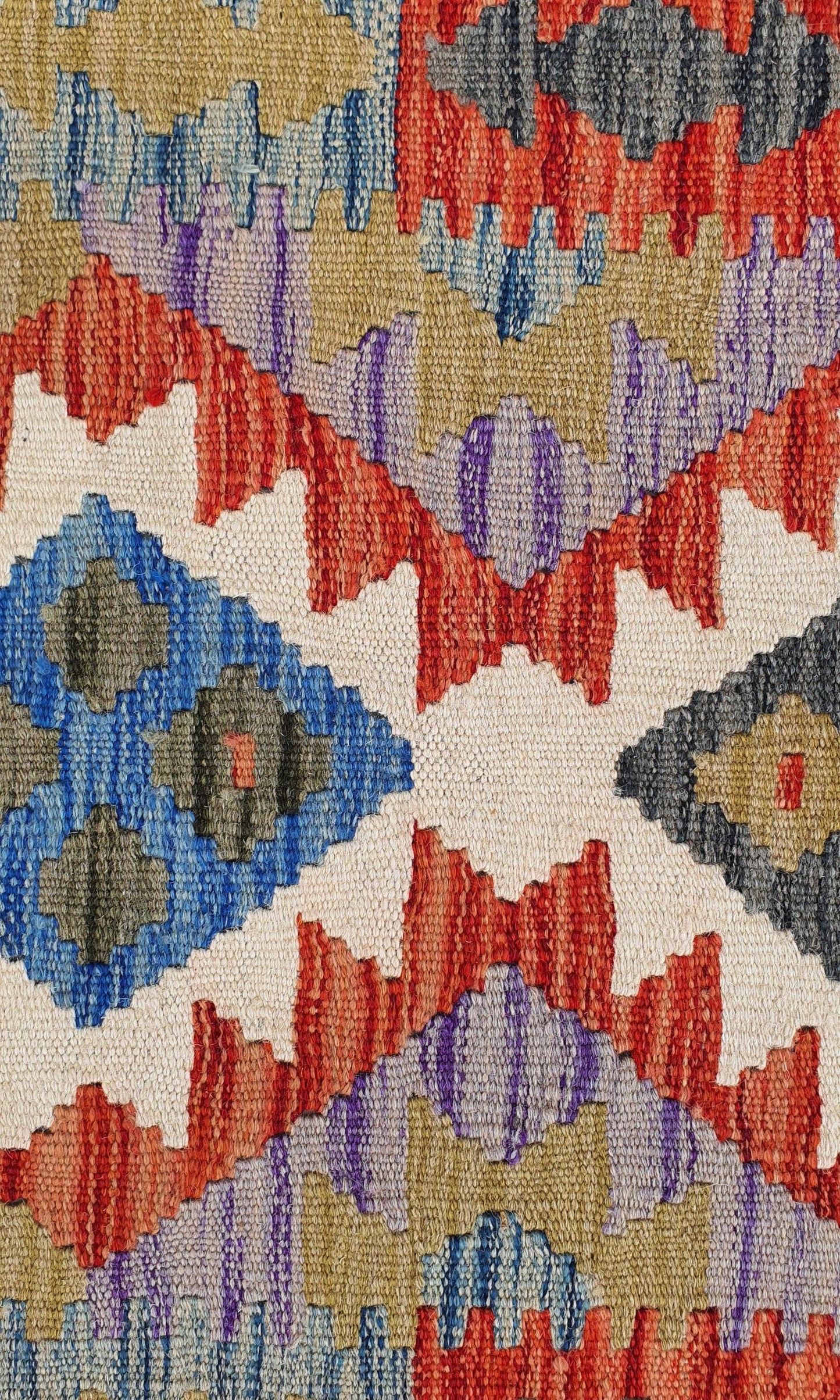 Uzbek Kilim Handwoven Tribal Rug, J80144