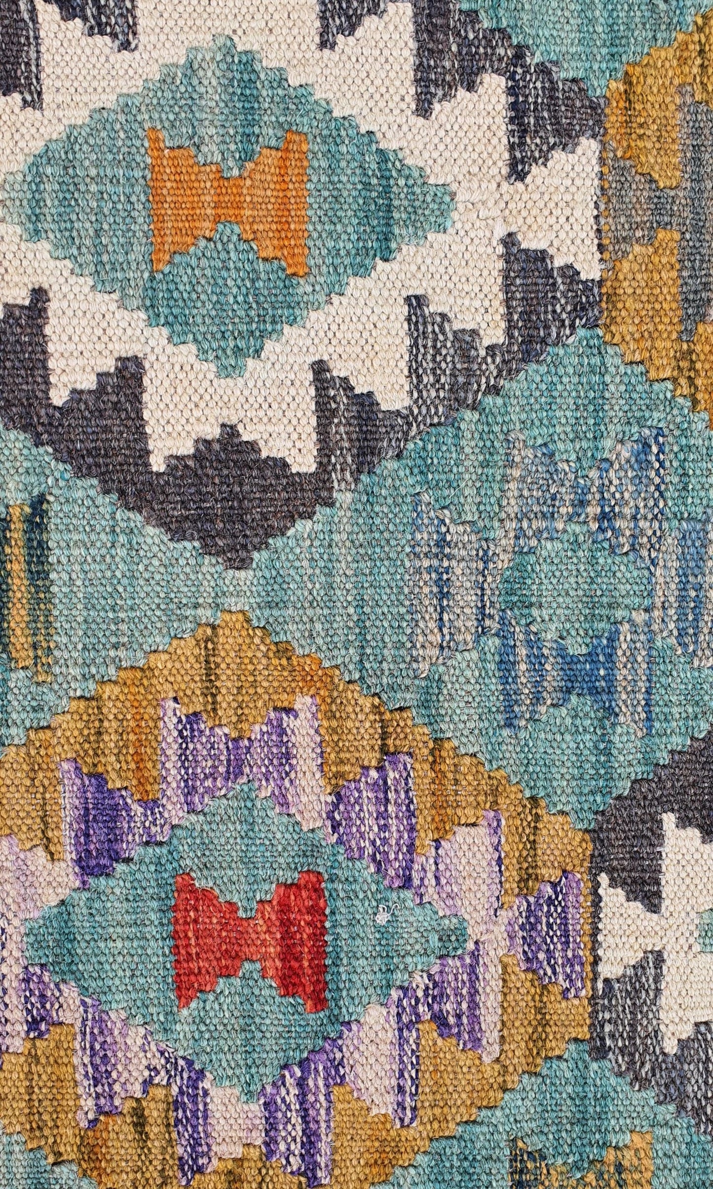 Uzbek Kilim Handwoven Tribal Rug, J80156