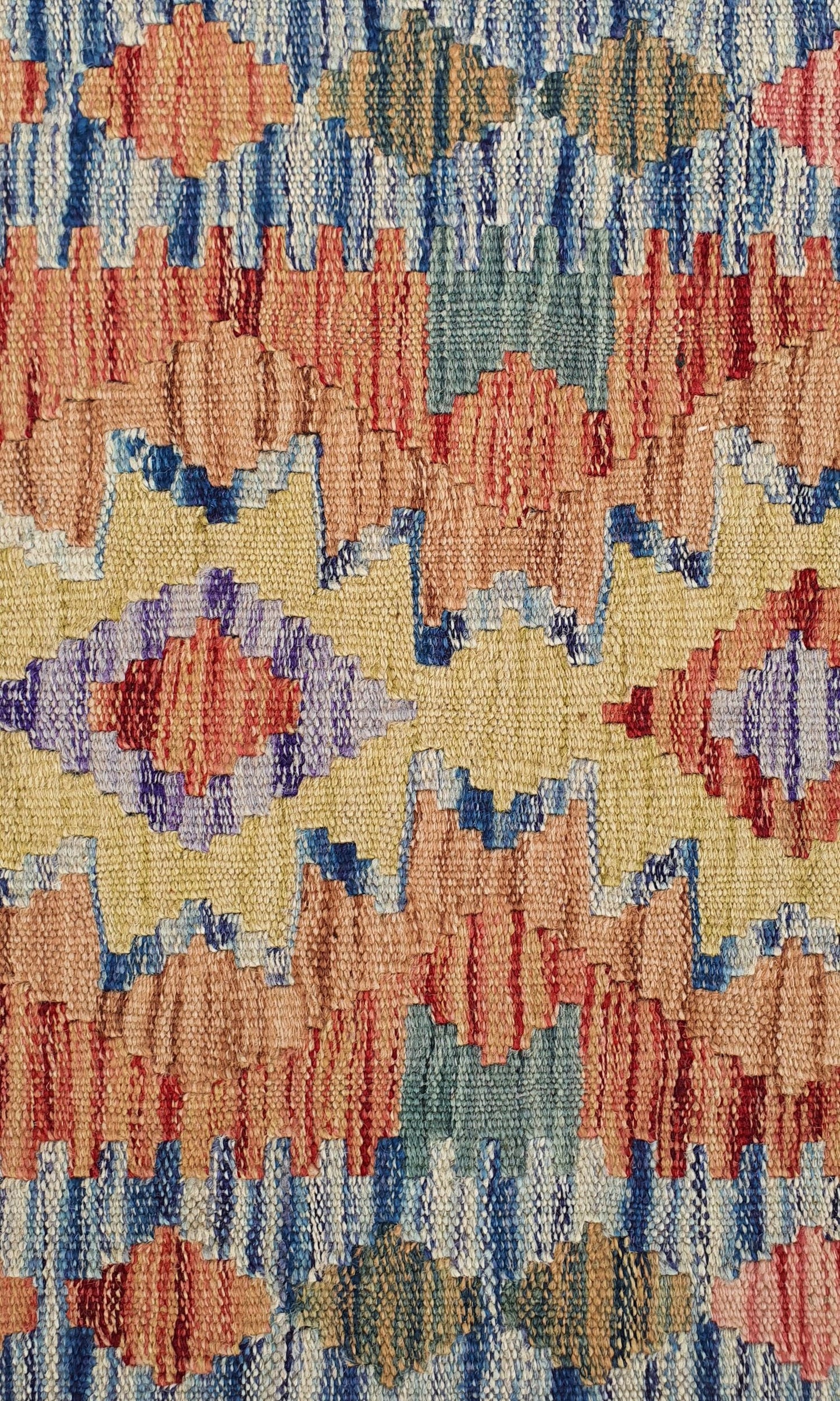Uzbek Kilim Handwoven Tribal Rug, J80168