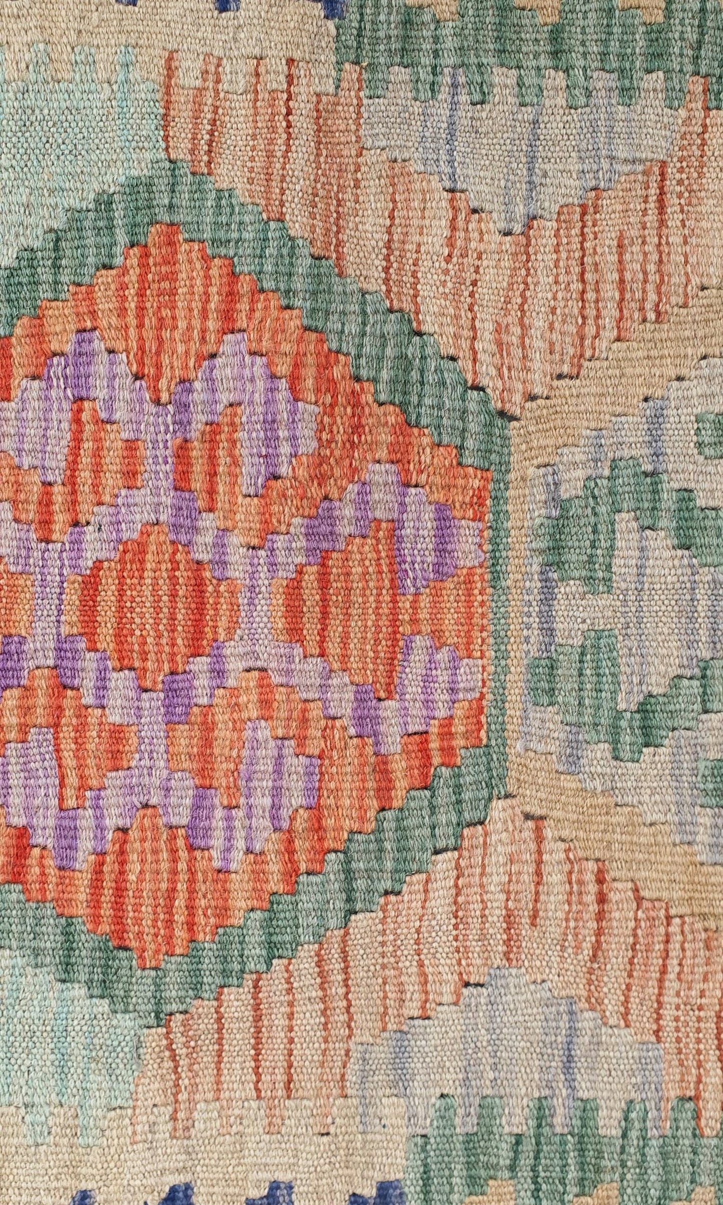 Uzbek Kilim Handwoven Tribal Rug, J80176