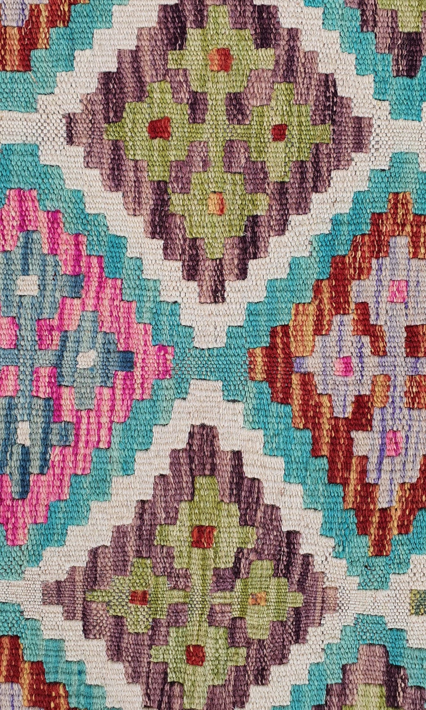 Uzbek Kilim Handwoven Tribal Rug, J80181