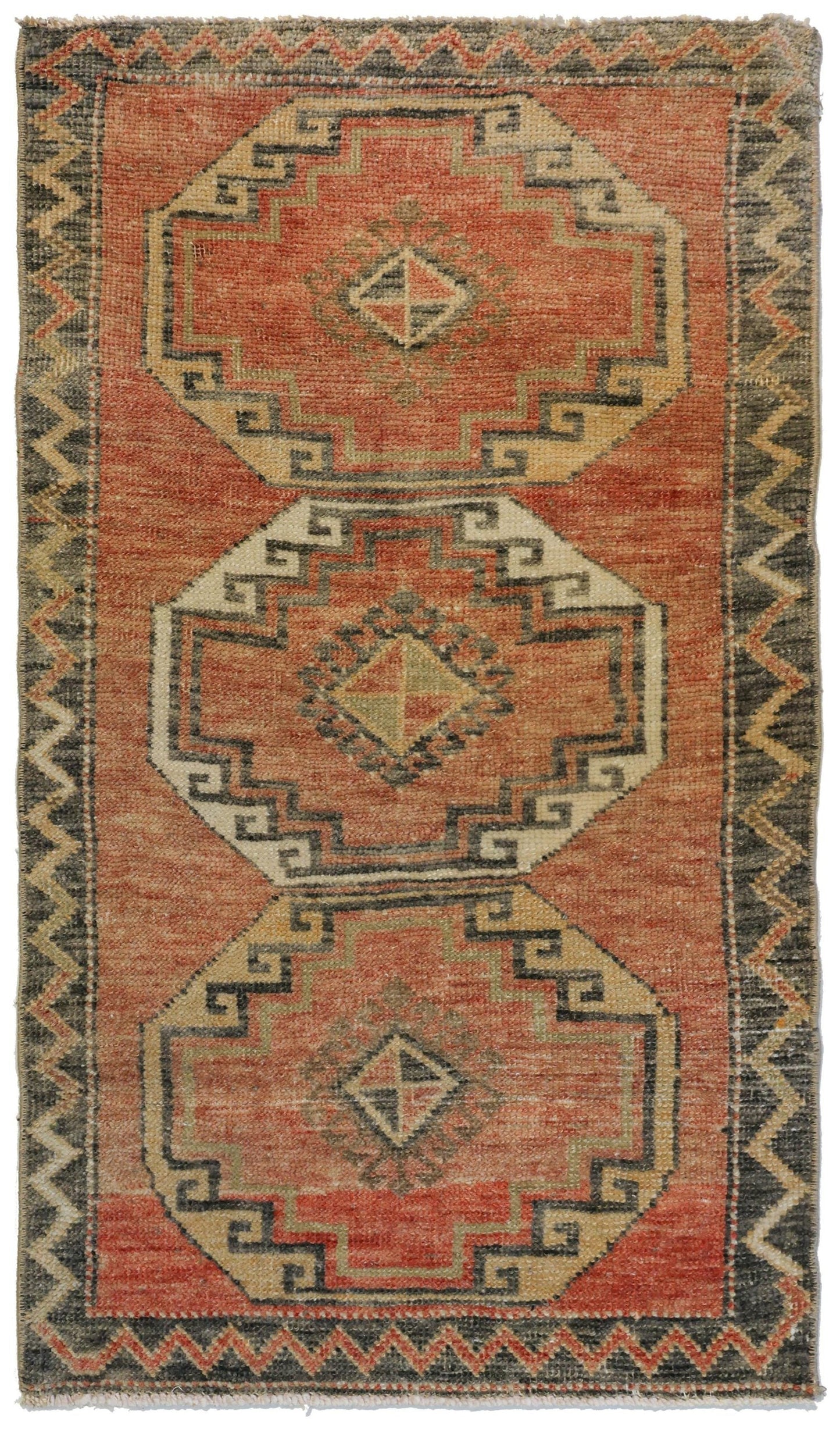 Vintage Yastik Handwoven Tribal Rug