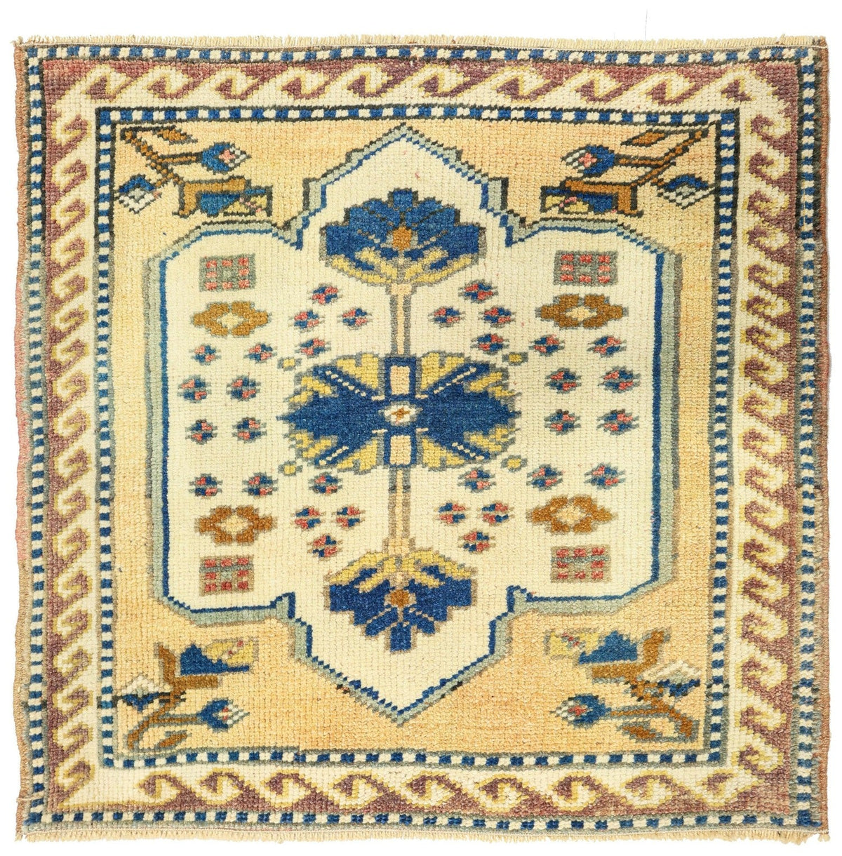 Vintage Yastik Handwoven Tribal Rug