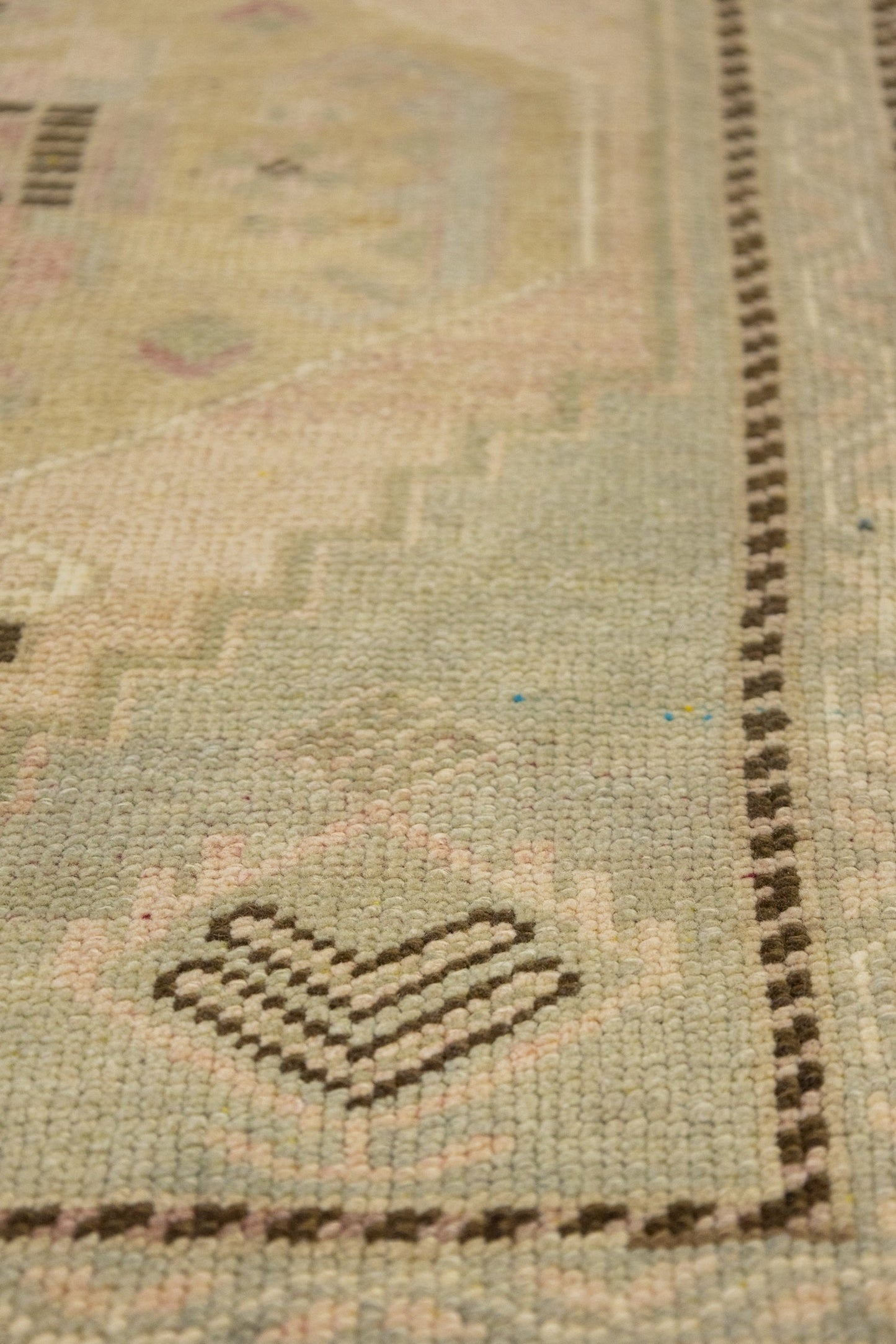 Vintage Yastik Handwoven Tribal Rug, J87260