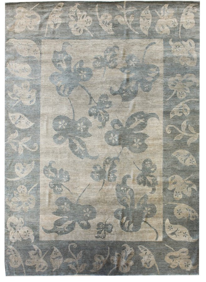 Butterfly Leaves Handwoven Contemporary Rug