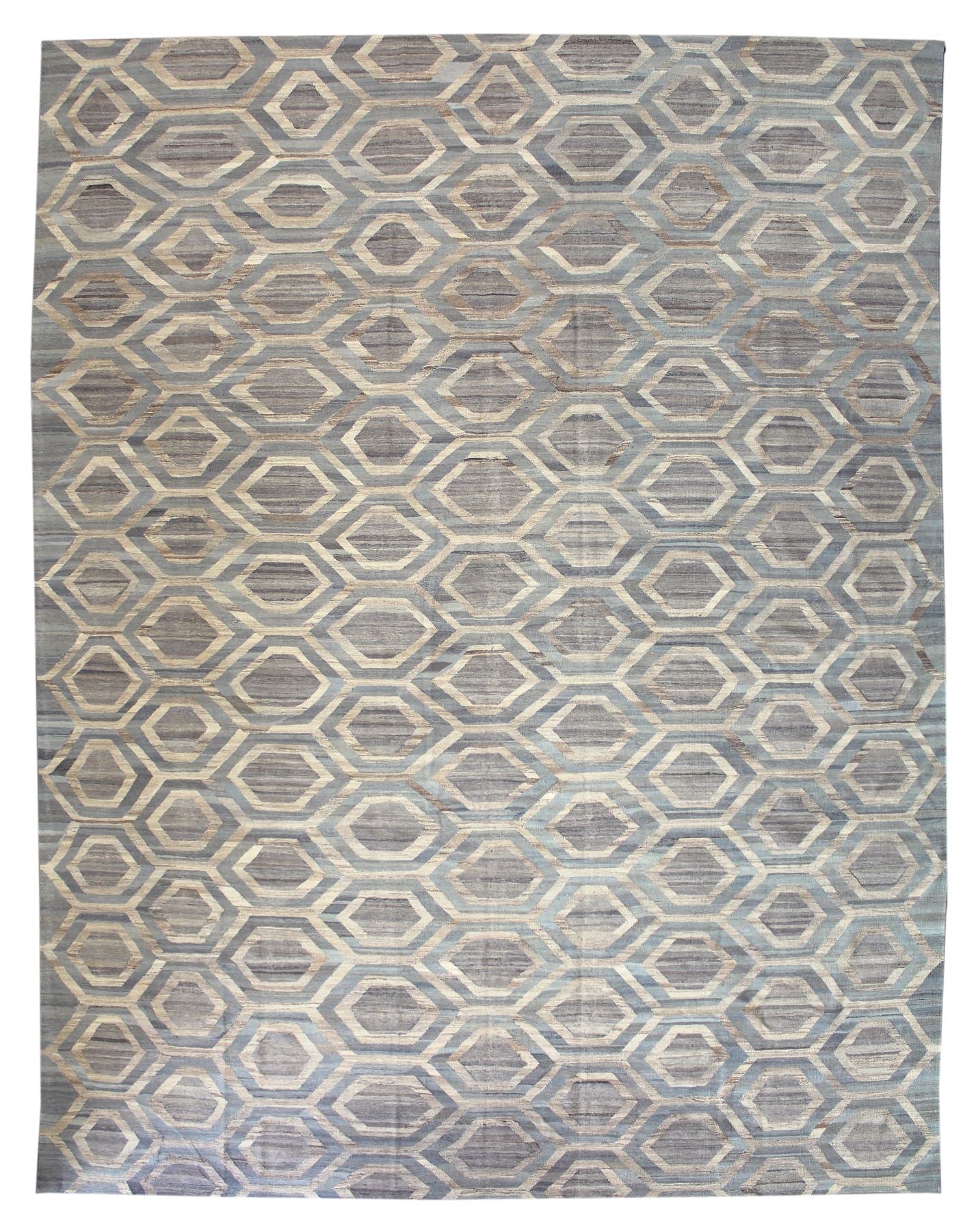 Honeycomb Kilim Handwoven Contemporary Rug