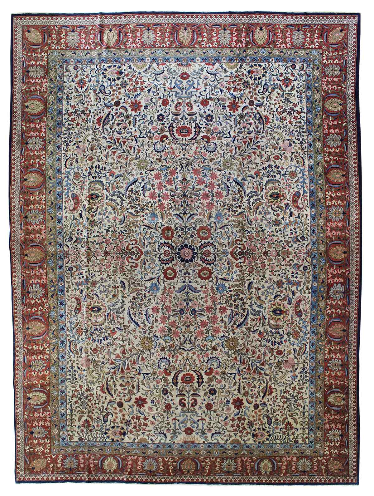 Antique Tabriz Handwoven Traditional Rug, JF6223