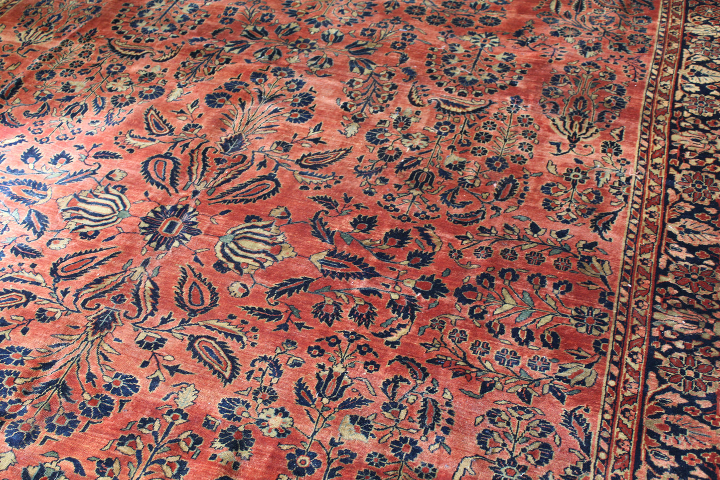 Antique Sarouk Handwoven Traditional Rug, JF7967