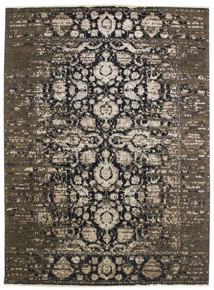 Erased Look Handwoven Transitional Rug