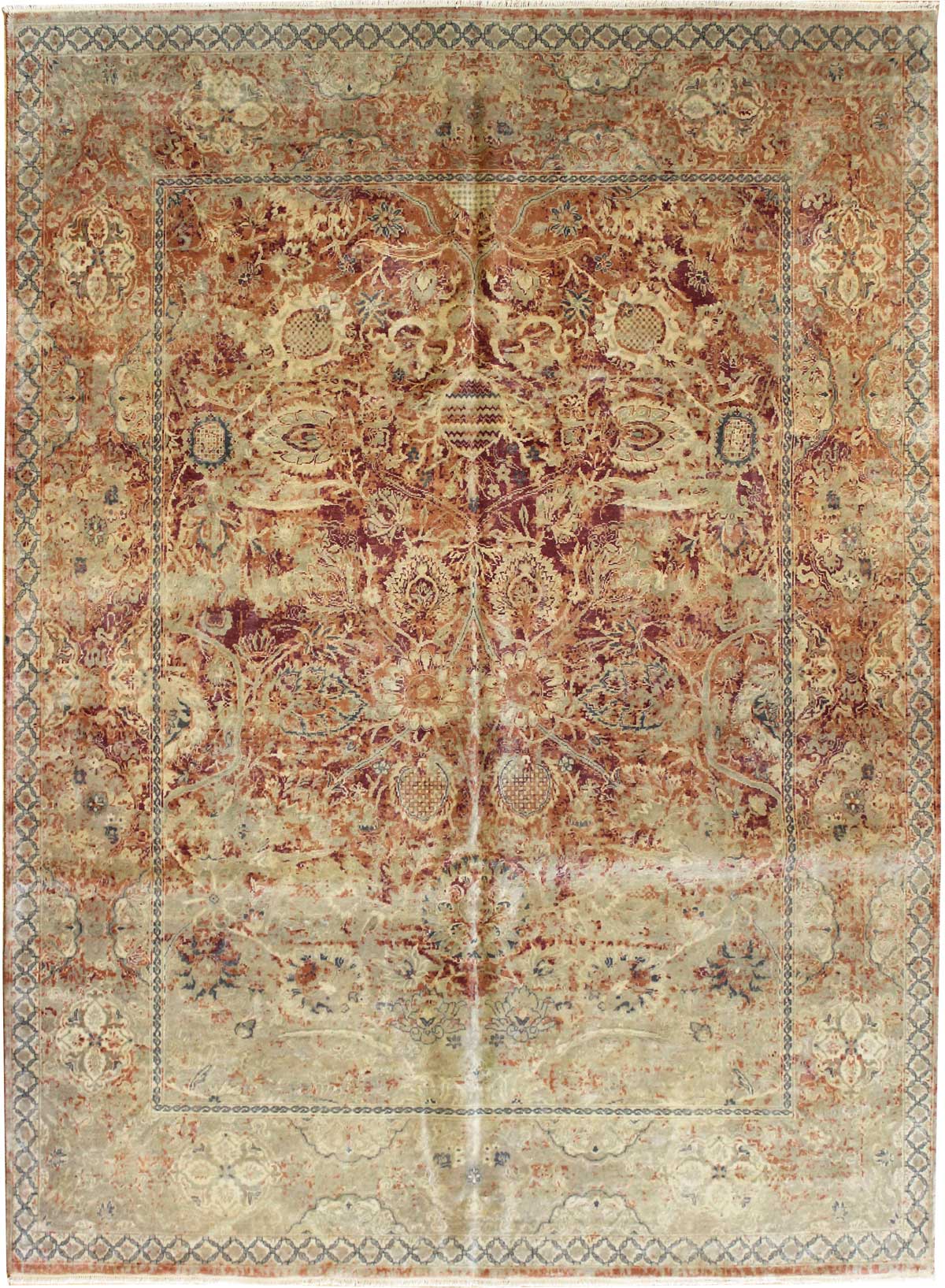 Erased Look Handwoven Transitional Rug