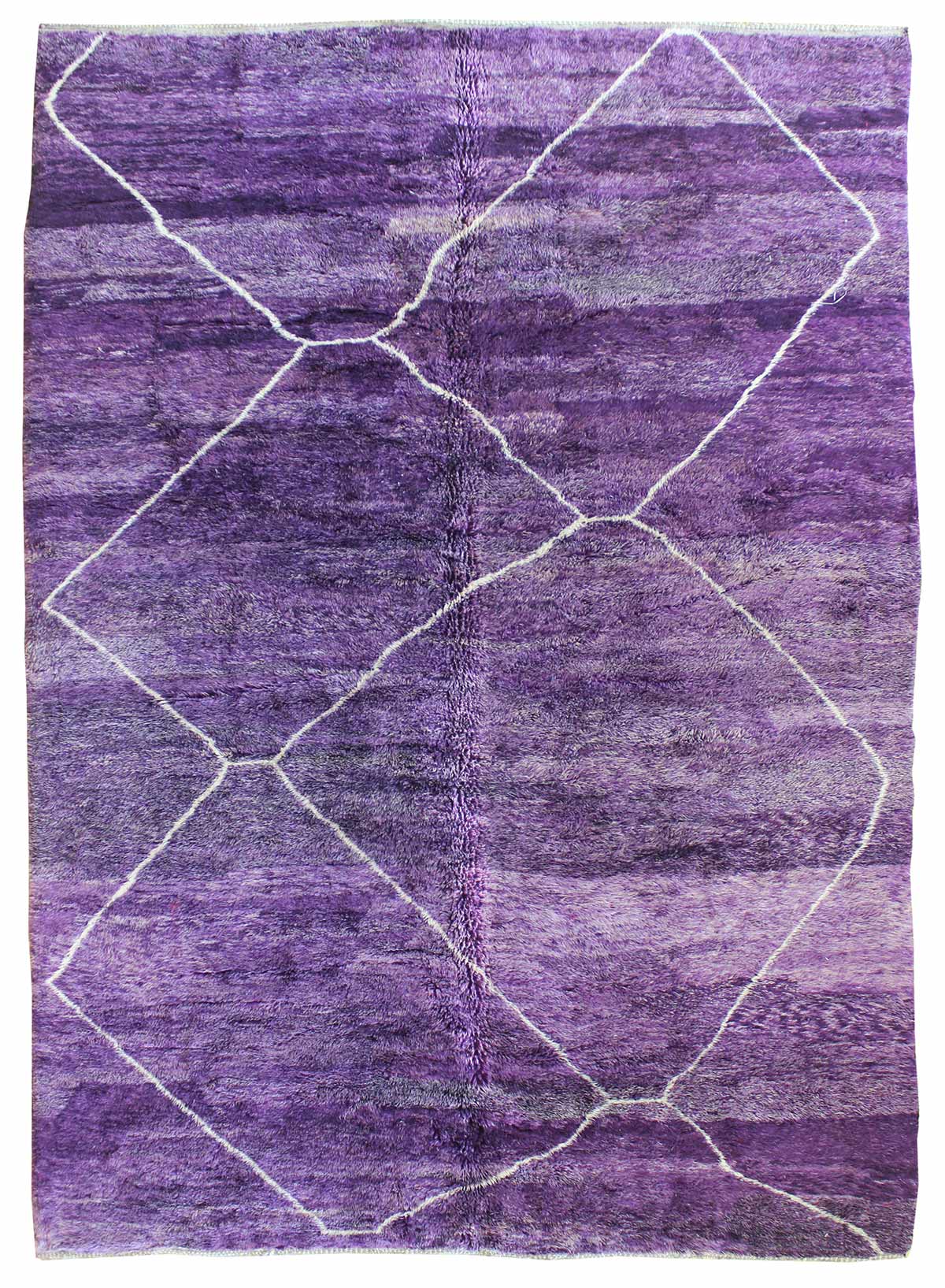 Beni Ouraine Handwoven Tribal Rug