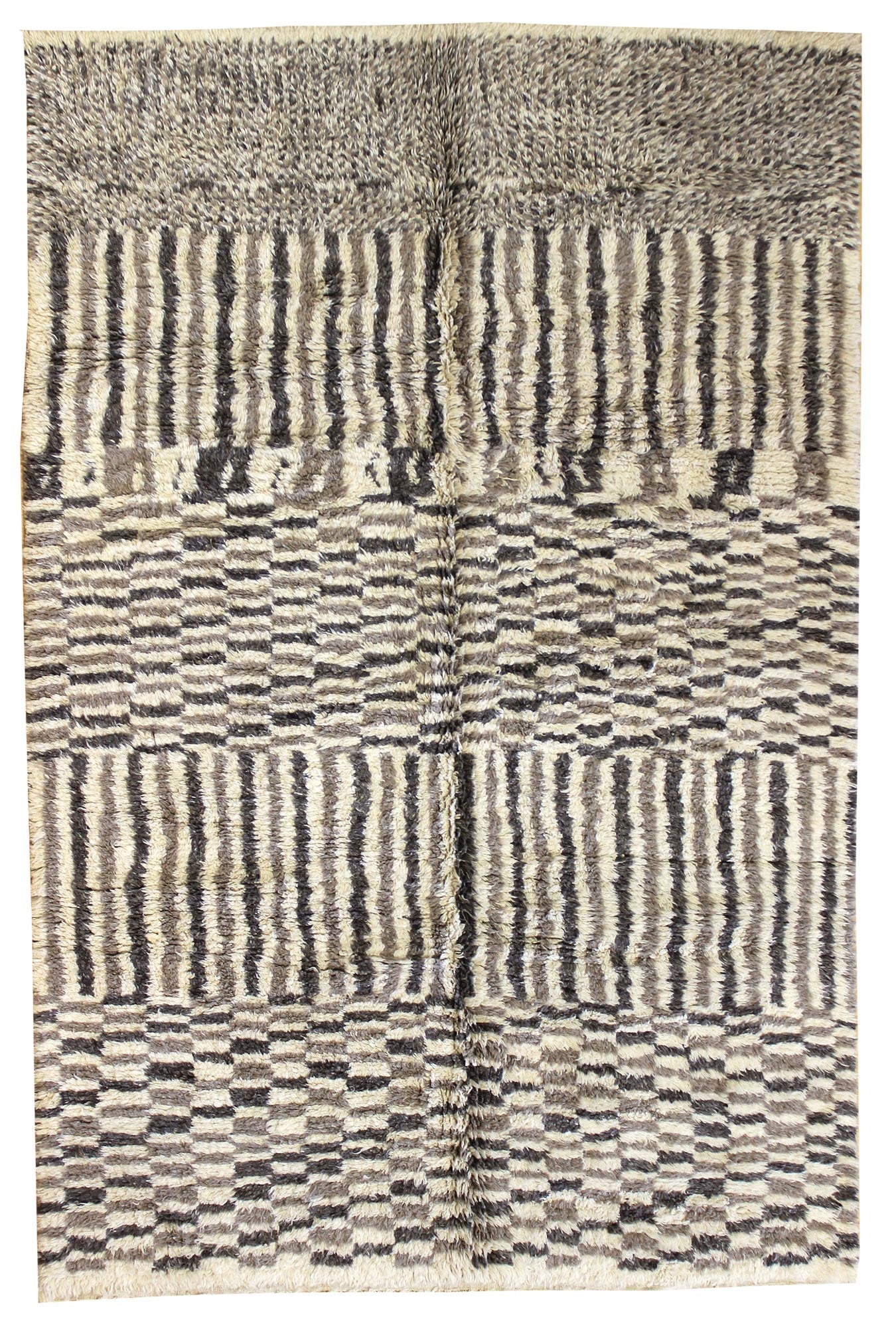 Beni Ouraine Handwoven Tribal Rug