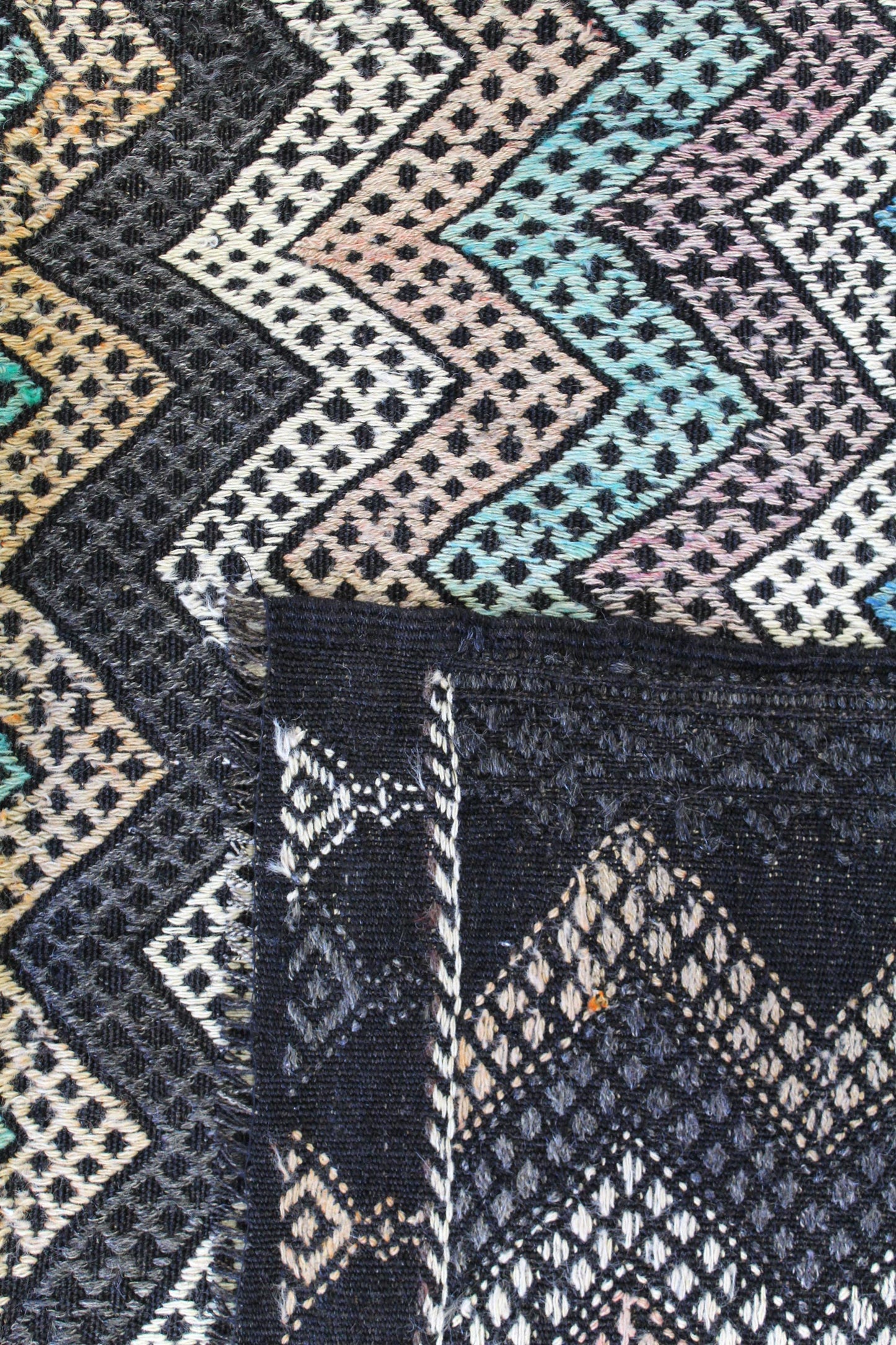 Vintage Jijim Handwoven Tribal Rug, J59072