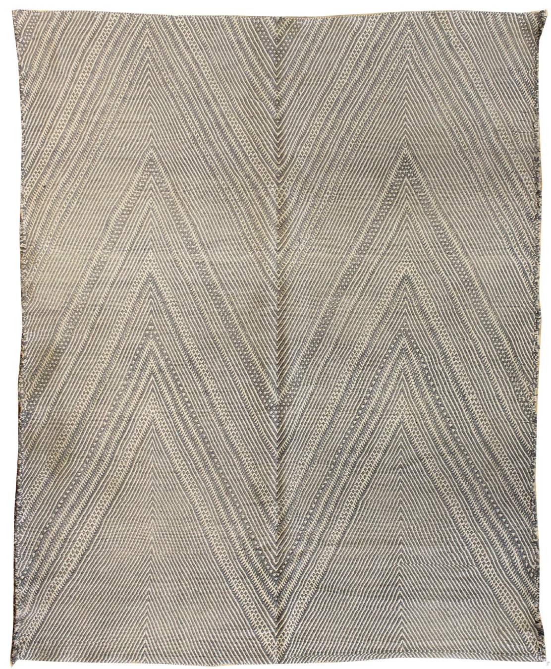Large Zigzag Handwoven Tribal Rug