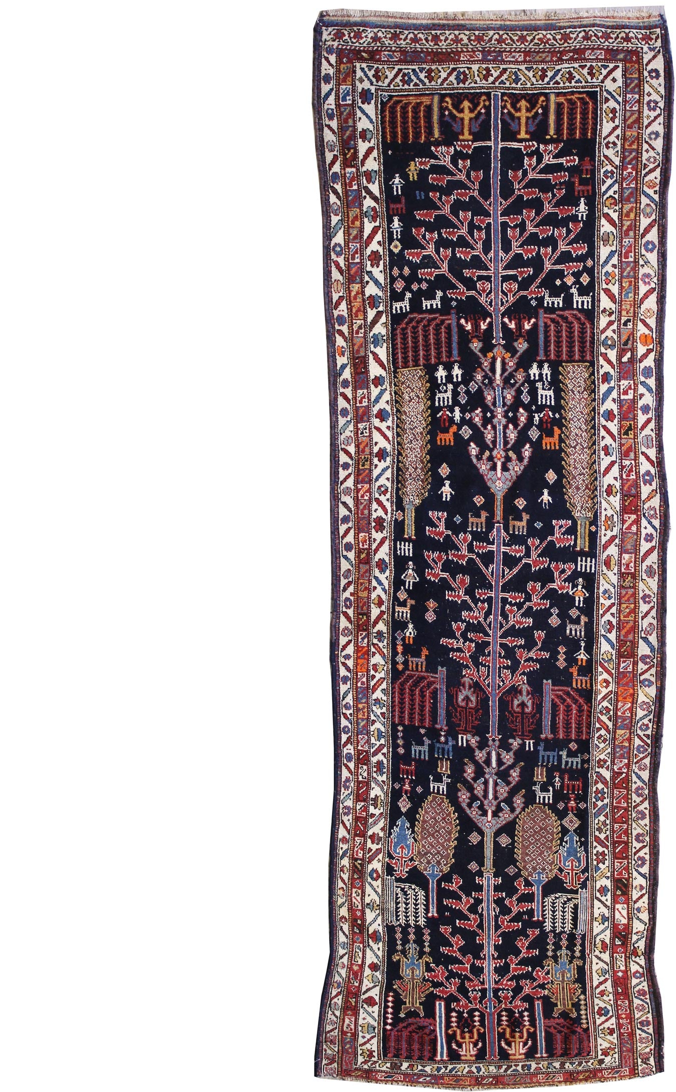 Antique Luri Handwoven Tribal Rug