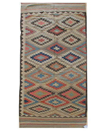 Vintage Maimana Handwoven Tribal Rug