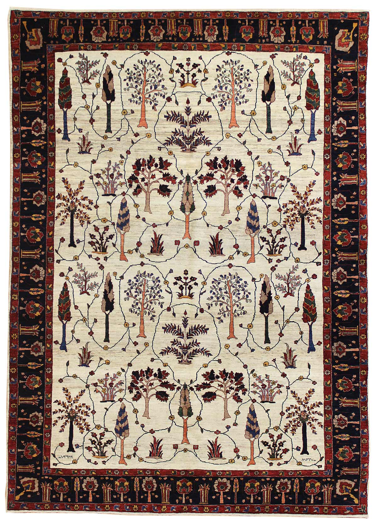 Trees Handwoven Tribal Rug