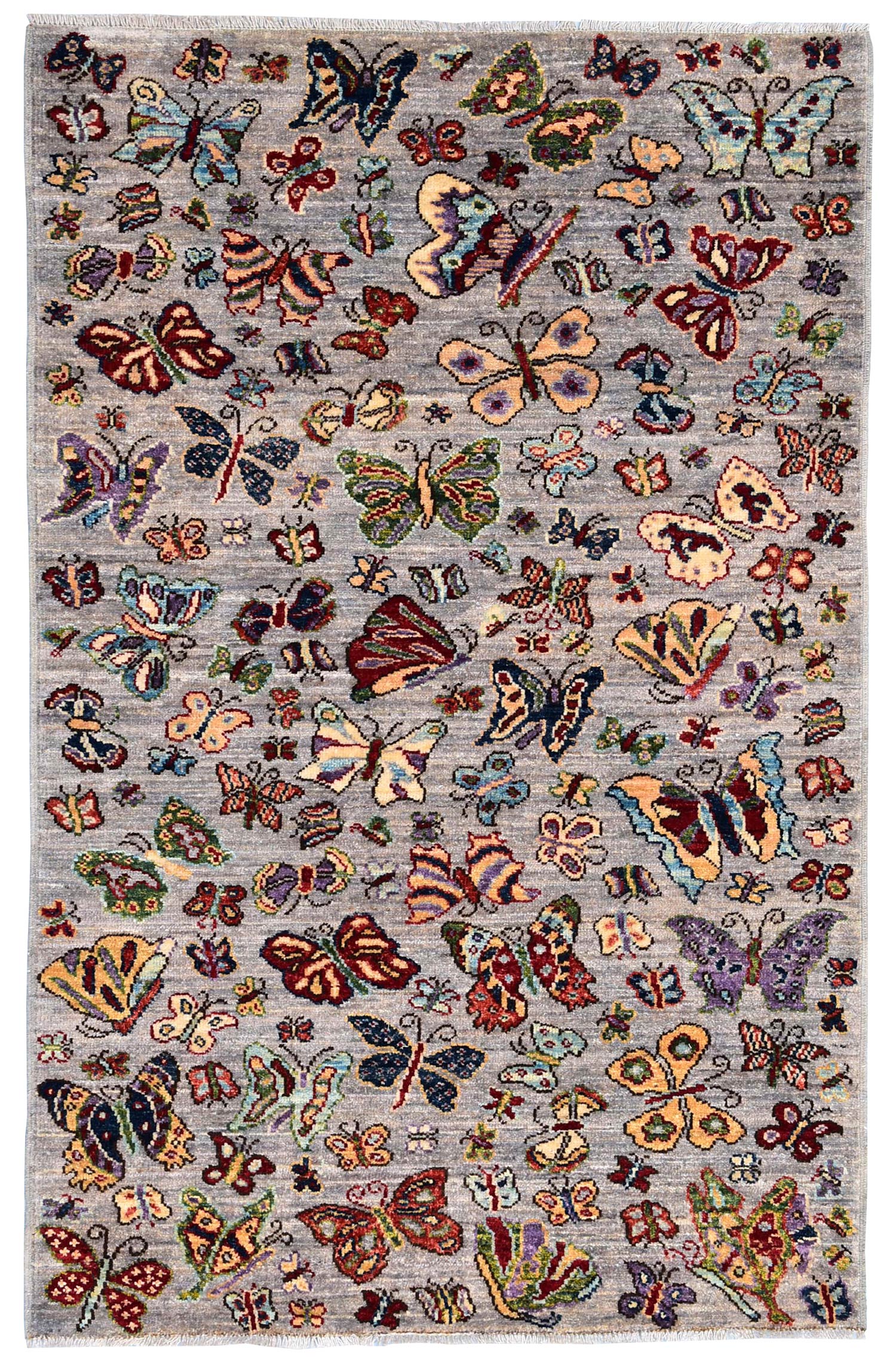 Butterfly In The Sky Handwoven Contemporary Rug