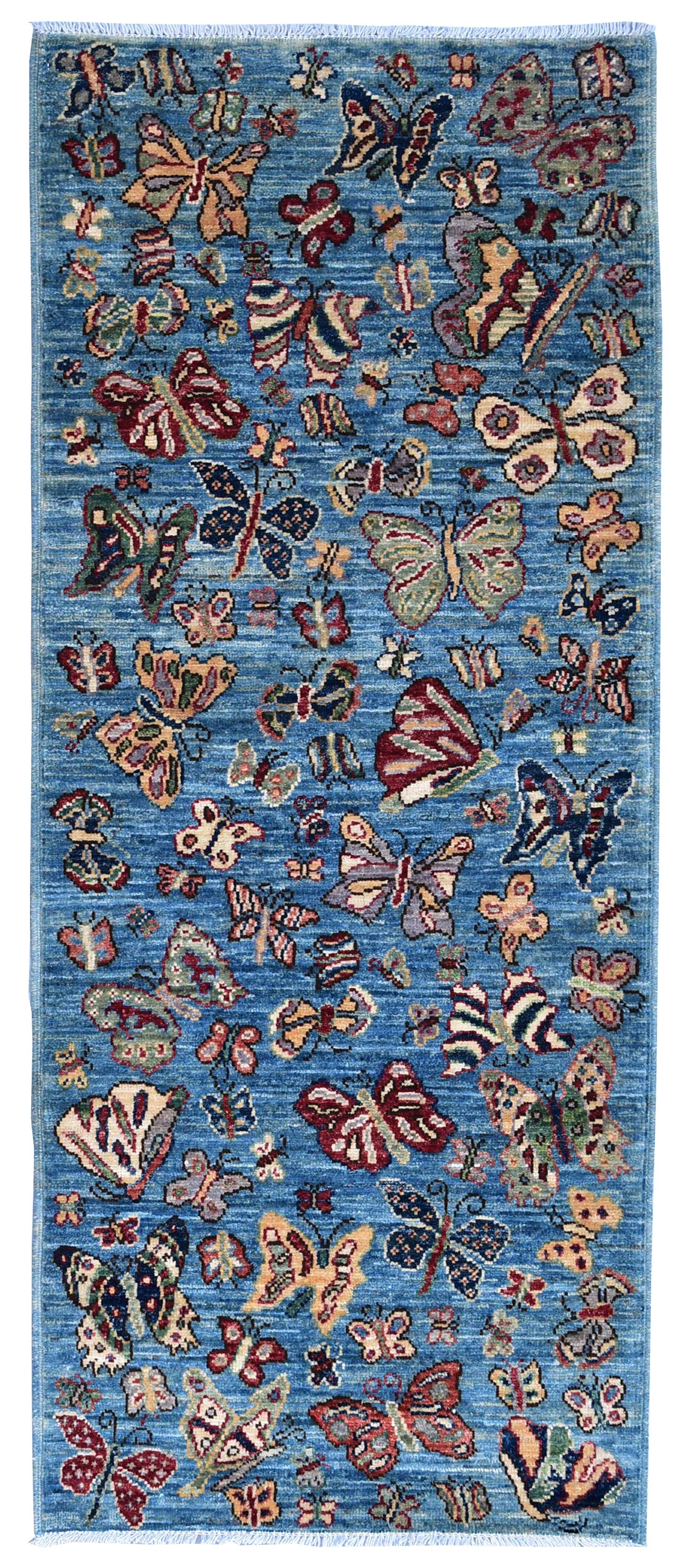 Butterfly In The Sky Handwoven Contemporary Rug