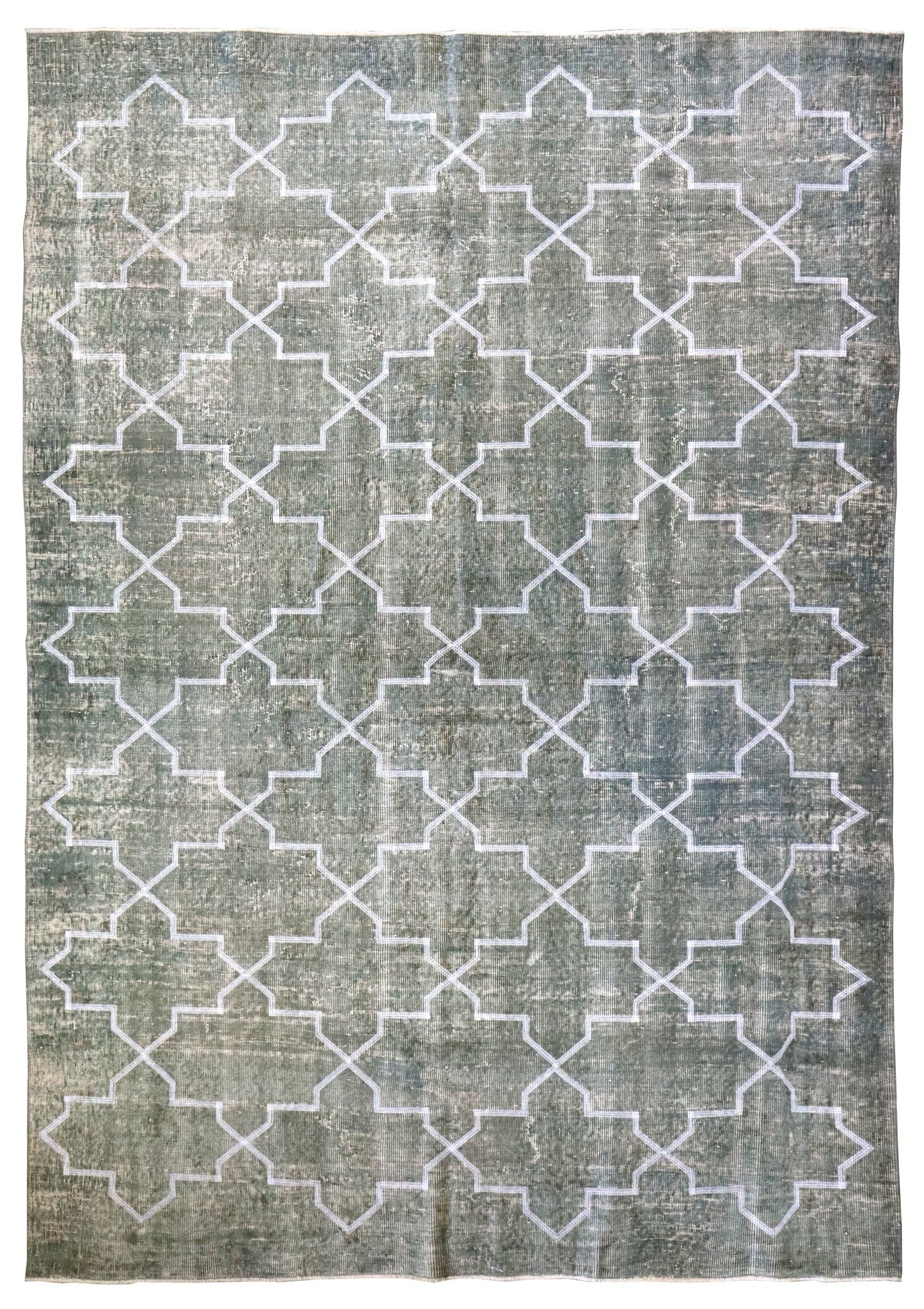 Vintage Embroidered OverdyeContemporary Rug