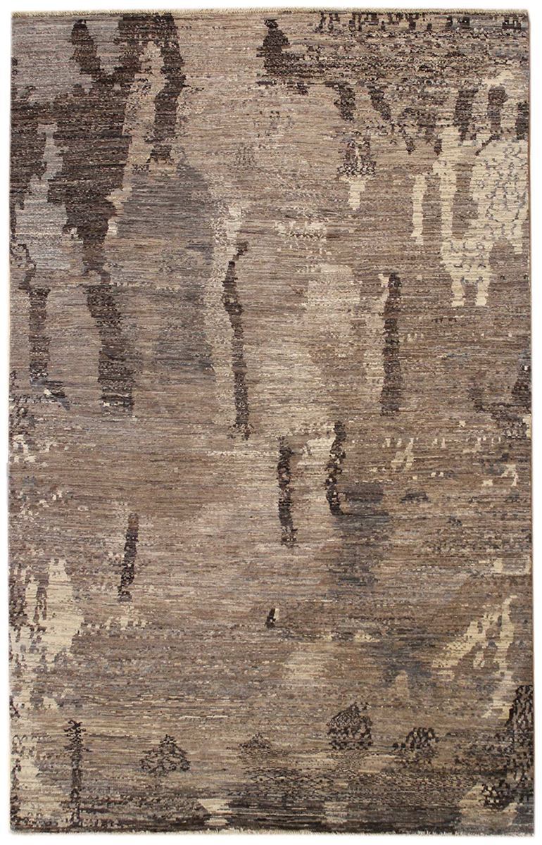 Erased Motif Handwoven Contemporary Rug