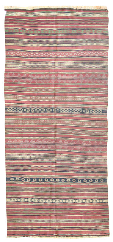 Antique Jijim Handwoven Contemporary Rug