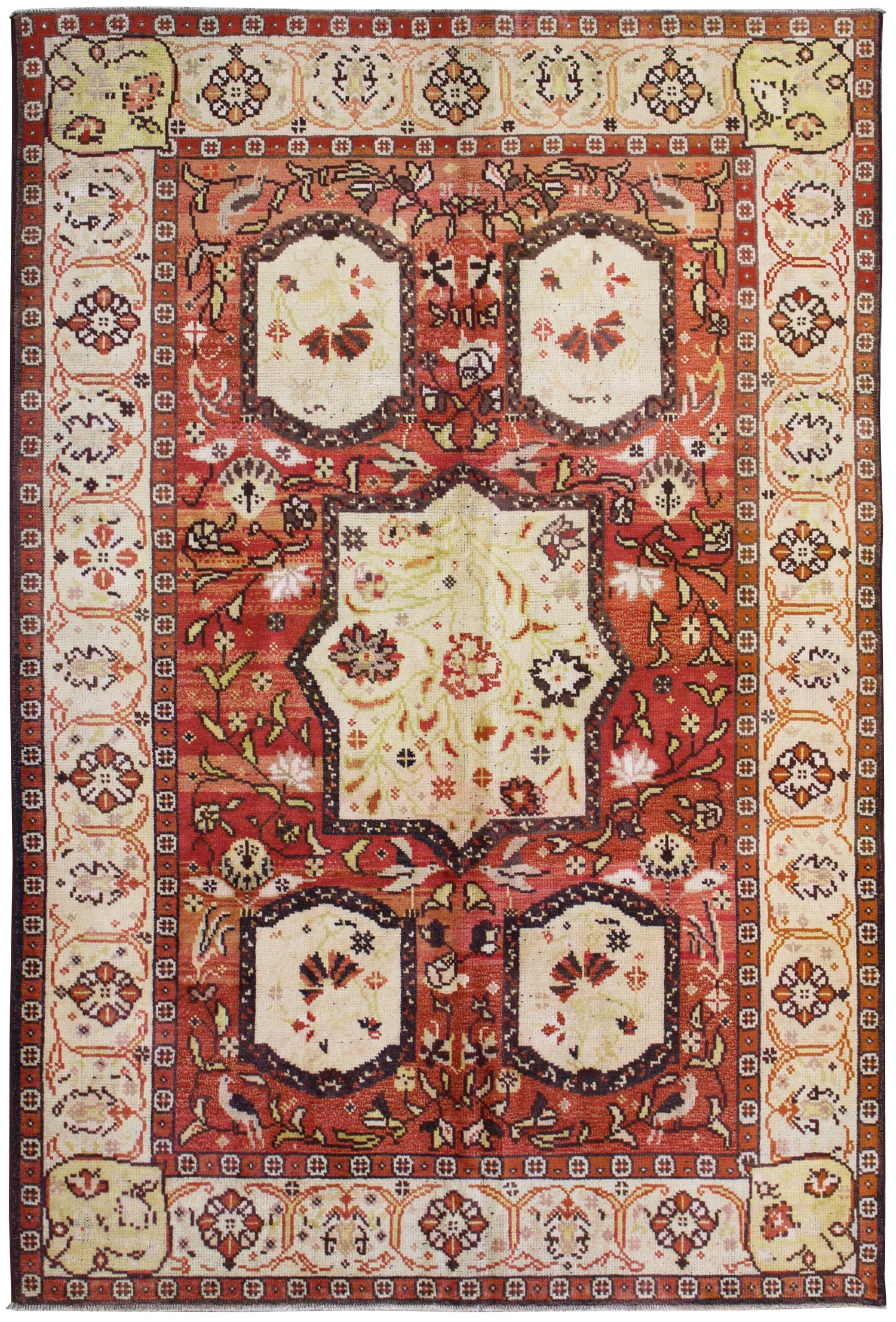 Antique Arts & Crafts Handwoven Traditional Rug