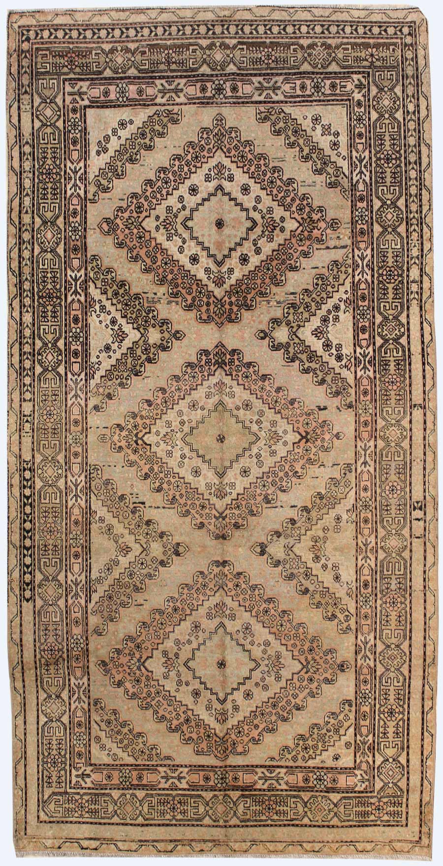 Antique Khotan Handwoven Traditional Rug