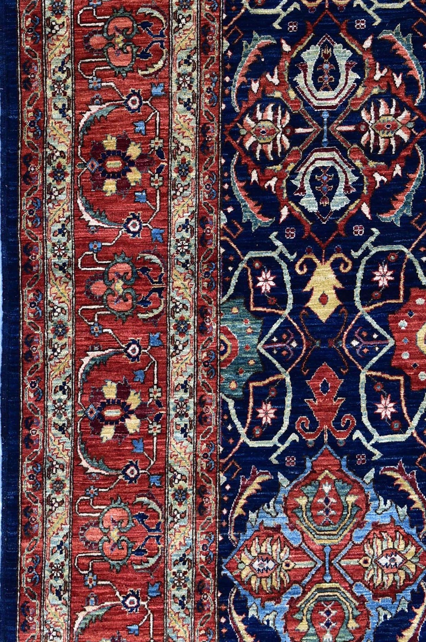Quatrefoil Bijar Handwoven Traditional Rug, J64975