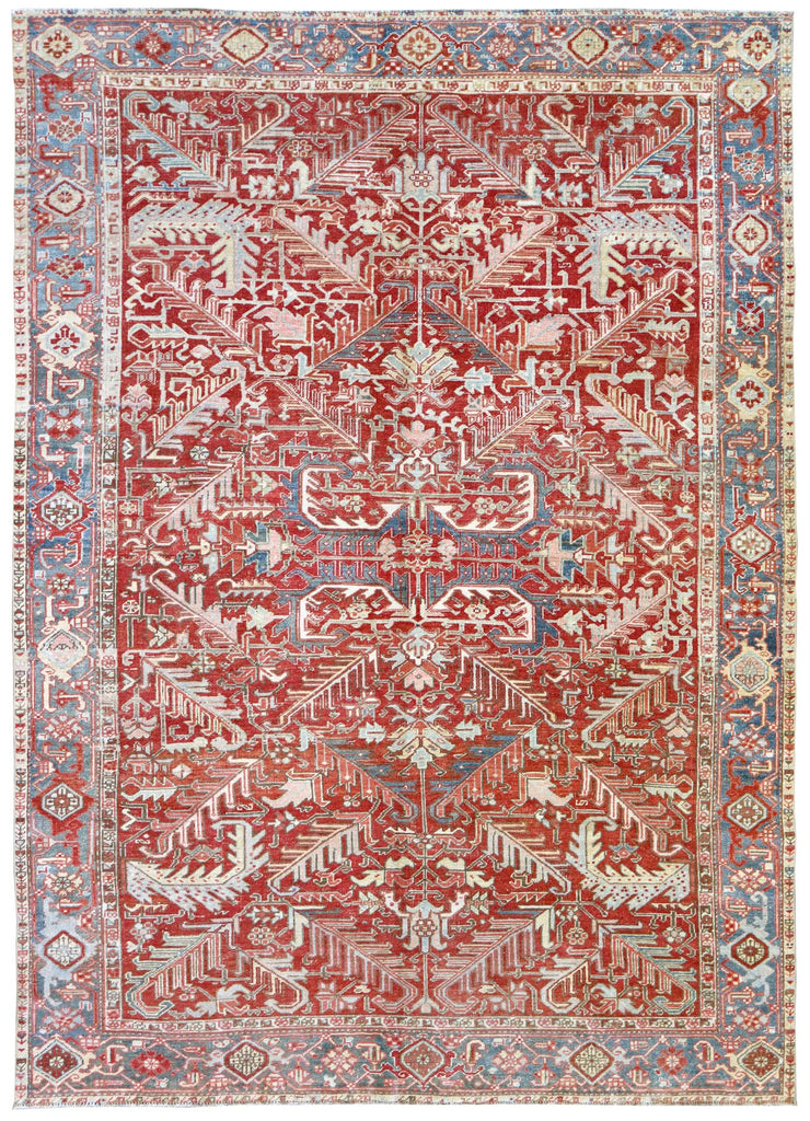 Vintage Heriz Handwoven Transitional Rug Landry & Arcari