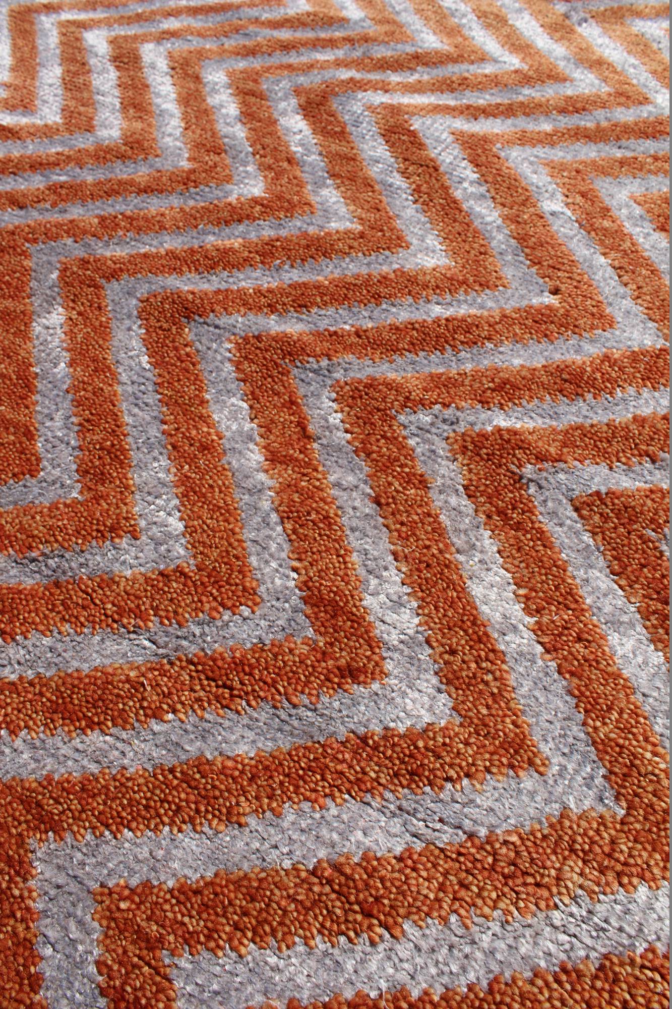 Zigzag Handwoven Closeout Rug, J42357