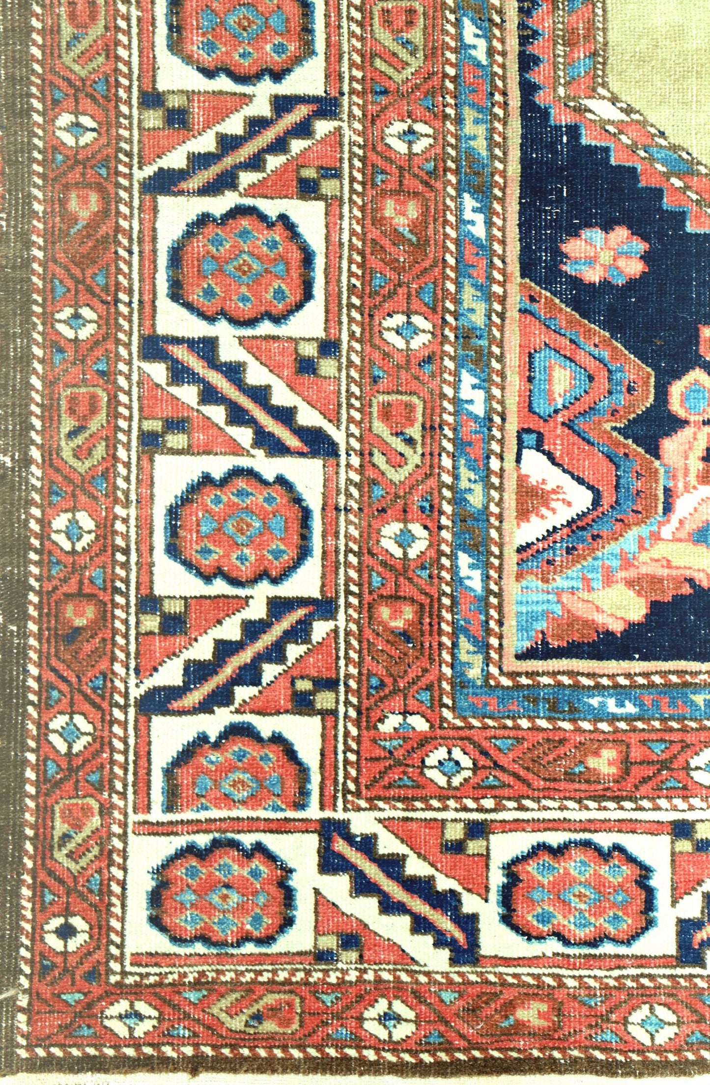 Vintage Afshar Handwoven Tribal Rug, J68380