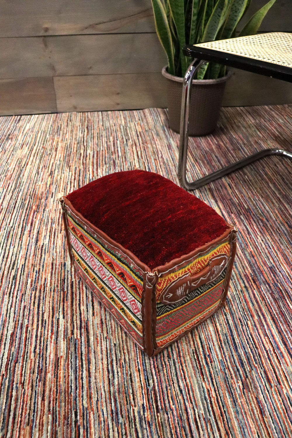 Foot Rest Ottoman Ottoman Tribal Rug