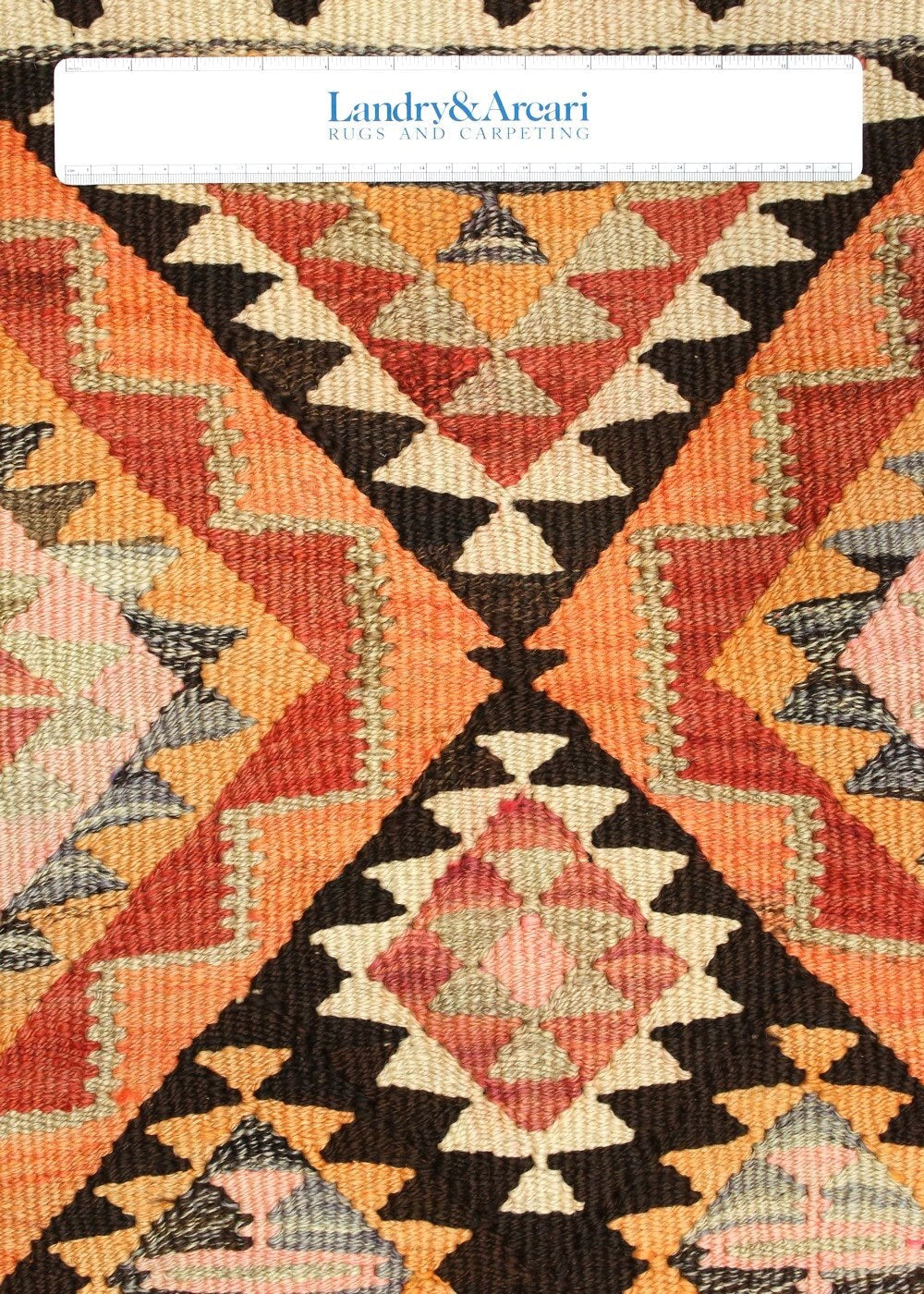 Vintage Herki Kilim Handwoven Tribal Rug, J67092