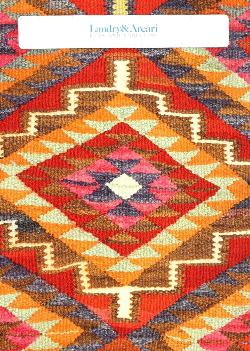 Vintage Herki Kilim Handwoven Tribal Rug, J67093