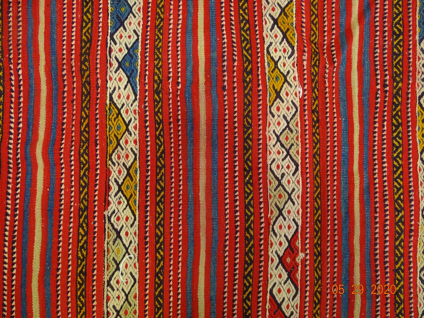 Vintage Jijim Handwoven Tribal Rug, J59461