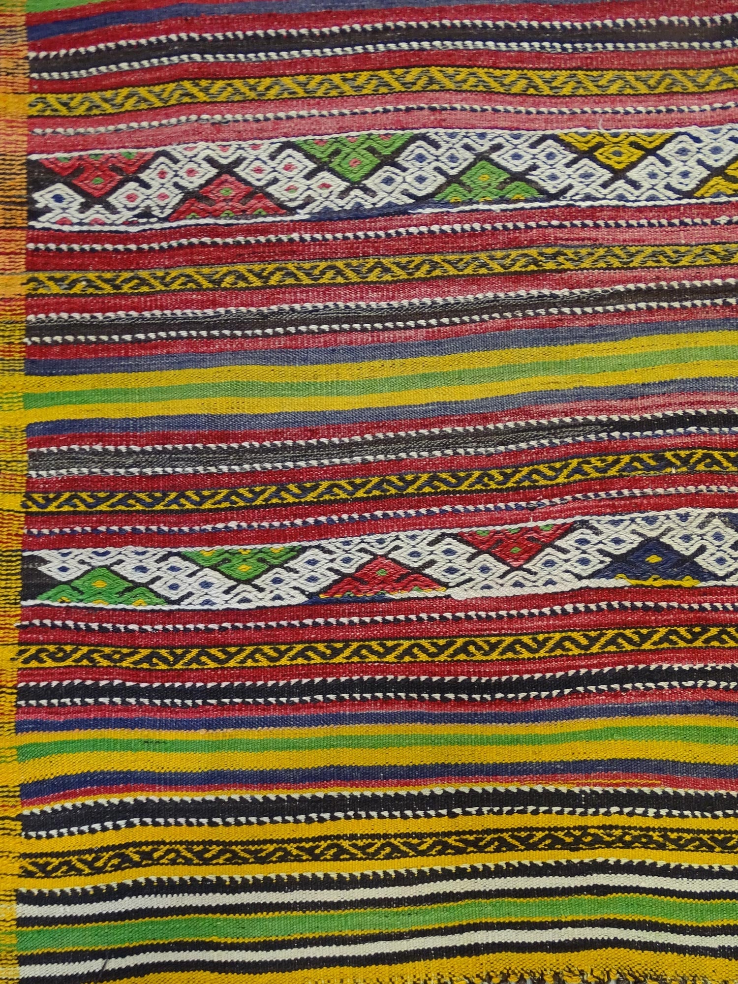 Vintage Jijim Handwoven Tribal Rug, J59463