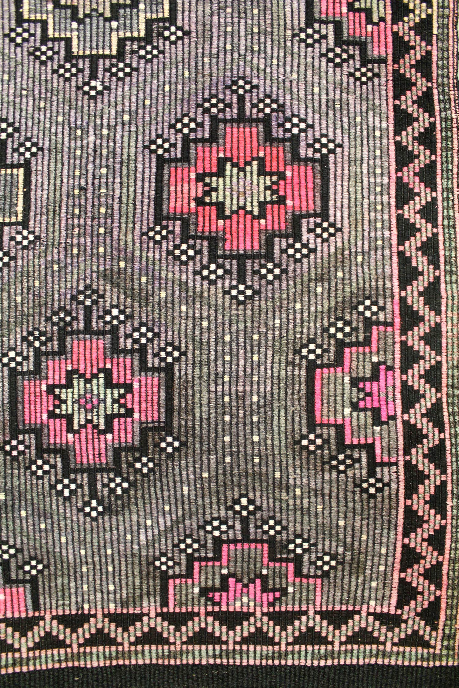 Vintage Jijim Handwoven Tribal Rug, J64795