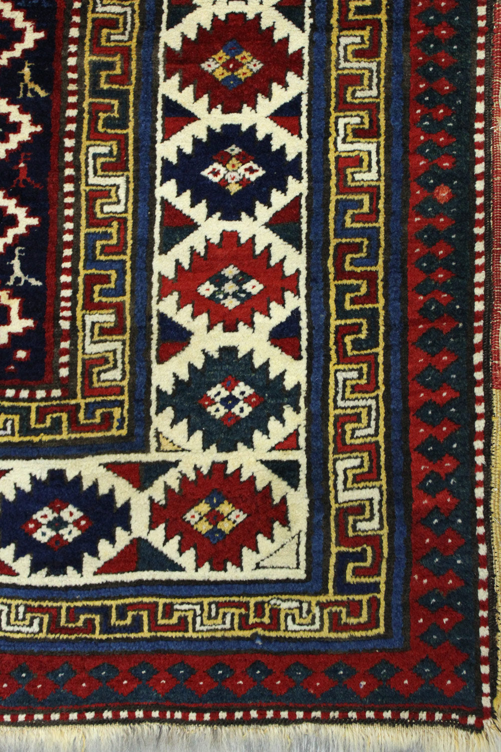 Antique Kazak Handwoven Tribal Rug, JF8608