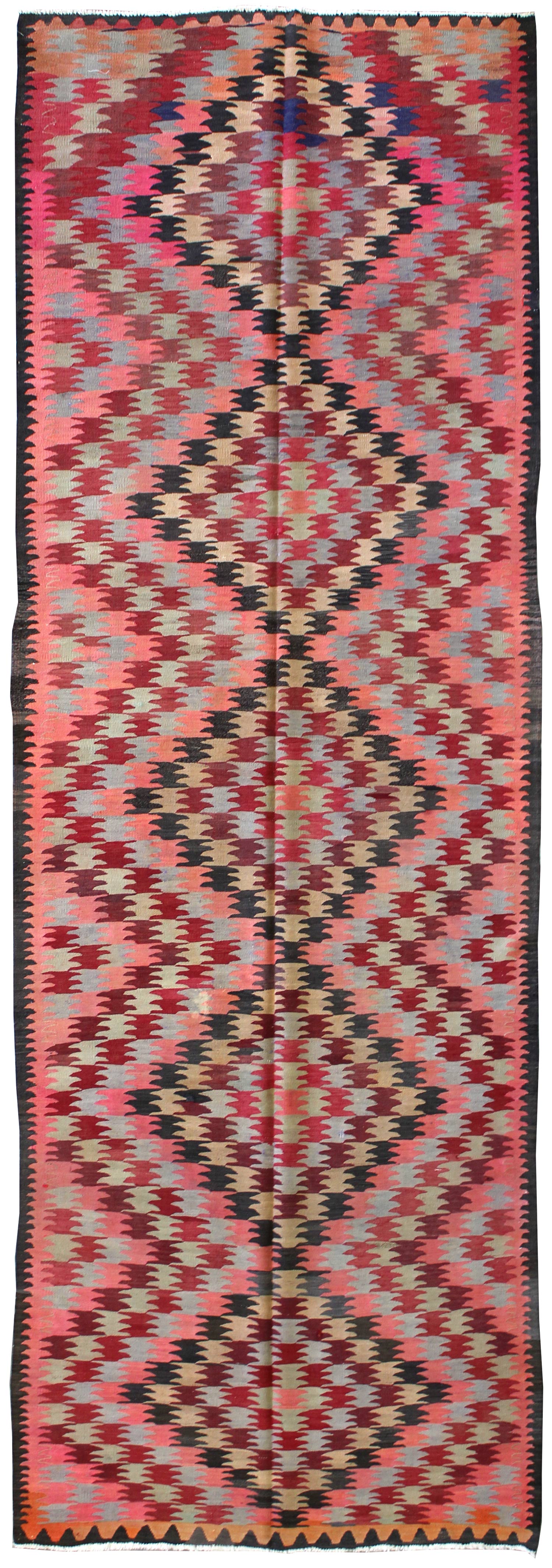 Vintage Kilim Handwoven Tribal Rug