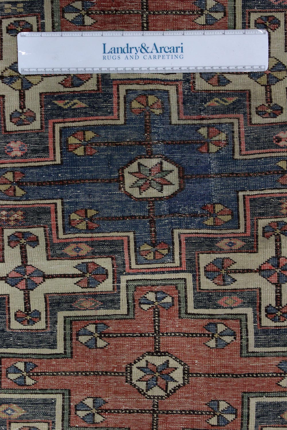 Antique Kuba Handwoven Tribal Rug, JF8619